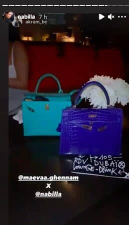 sac gucci maeva ghennam|The Hermes Birkin bag 30 carried by Maeva Ghennam on his .